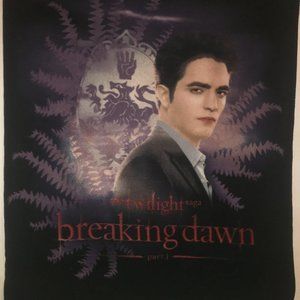 RARE Edward Twilight Breaking Dawn Part 1 Fleece Blanket